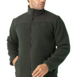 Crozwise Haki Erkek Tam Fermuarlı Polar / Sweat - 6055-04