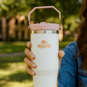 Igloo Powder Çelik Termos 900ml Pembe 12Saat Sıcak/18Saat Soğuk Saklama