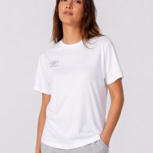 UMBRO Season Beyaz Pamuklu Kadın Spor Tişört - VF0510